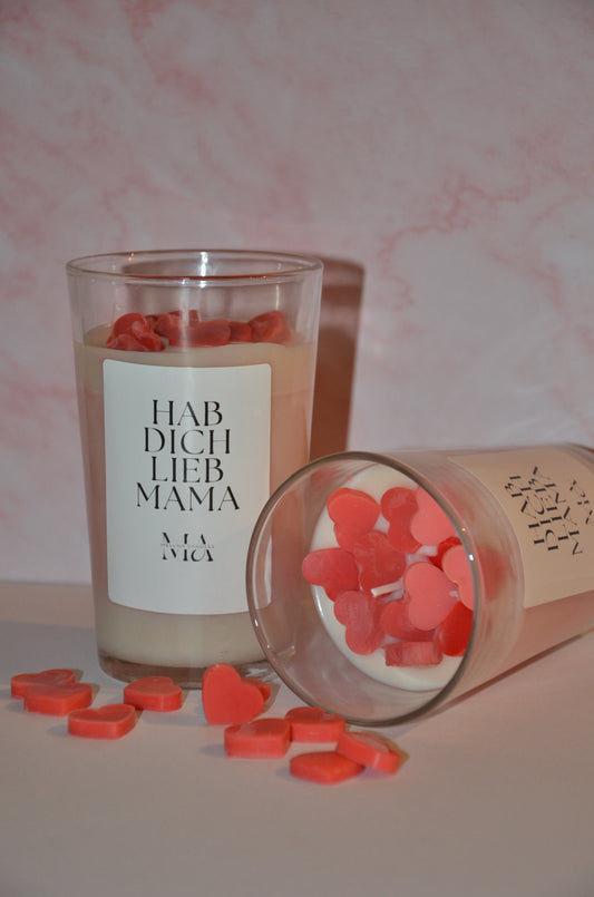 Hab dich lieb Mama Kerze